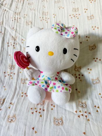 Peluche Hello Kitty Ty avec sucette