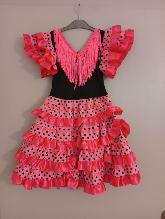 Robe flamenco rose 5/6ans - photo numéro 4