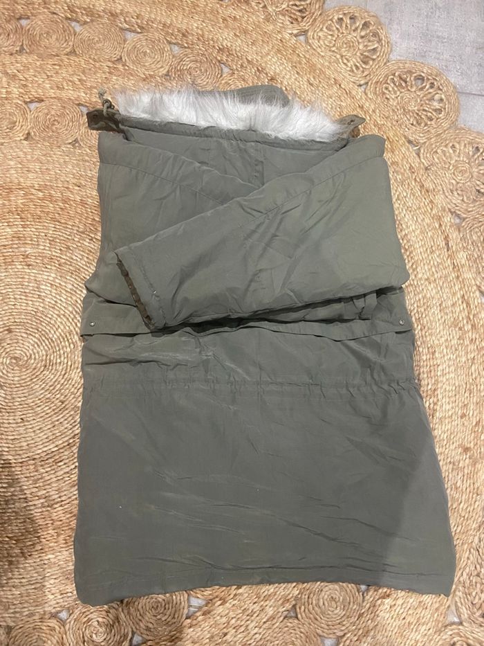 Manteau parkas doudoune vintage kaki taille 46/48 - photo numéro 2