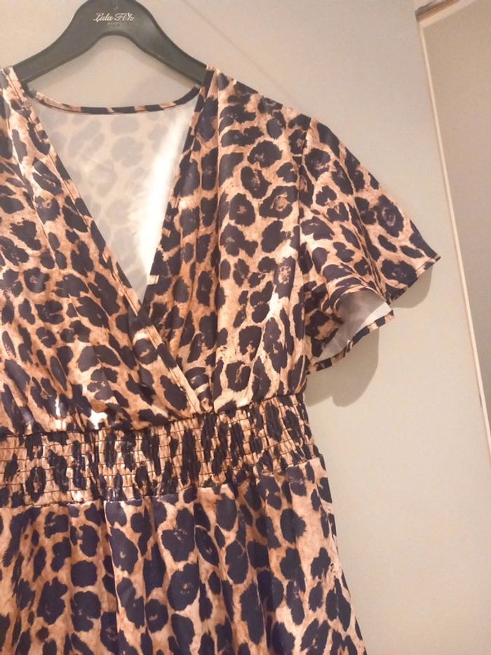 Robe longue fluide léopard S - photo numéro 2