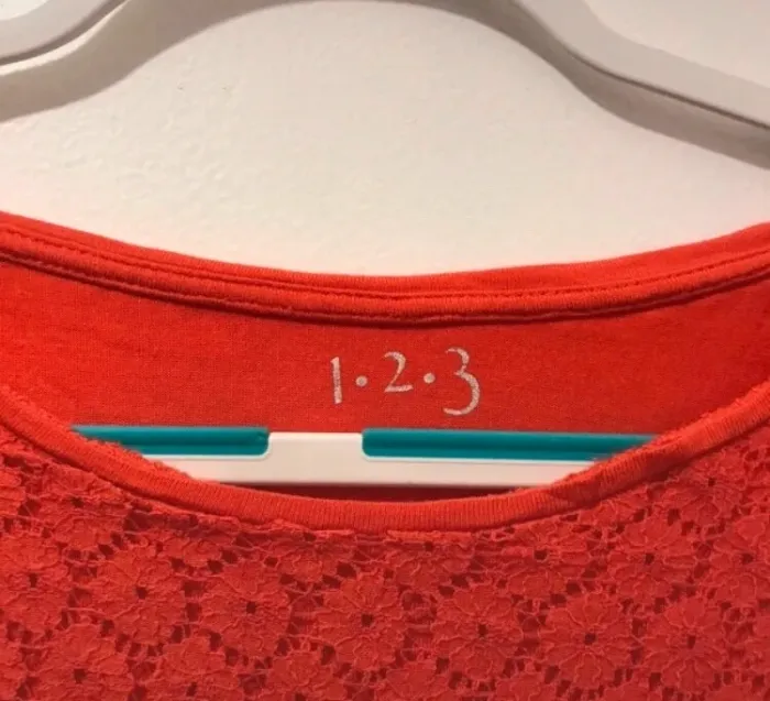 Haut 👚 femme 1.2.3. orange foncé à manches courtes taille 40 - photo numéro 3