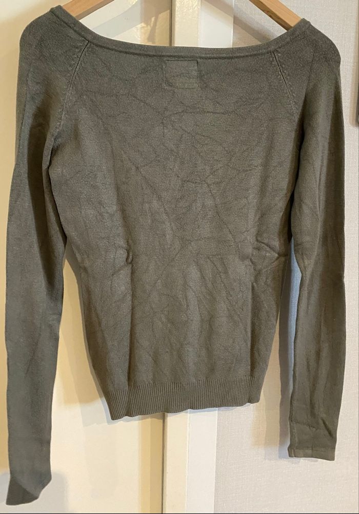 Pull femme kaki