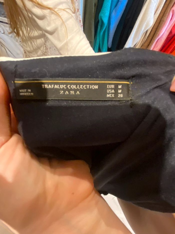 Combi Zara short été bleu marine taille M 38 chemise 2 en 1 - photo numéro 4