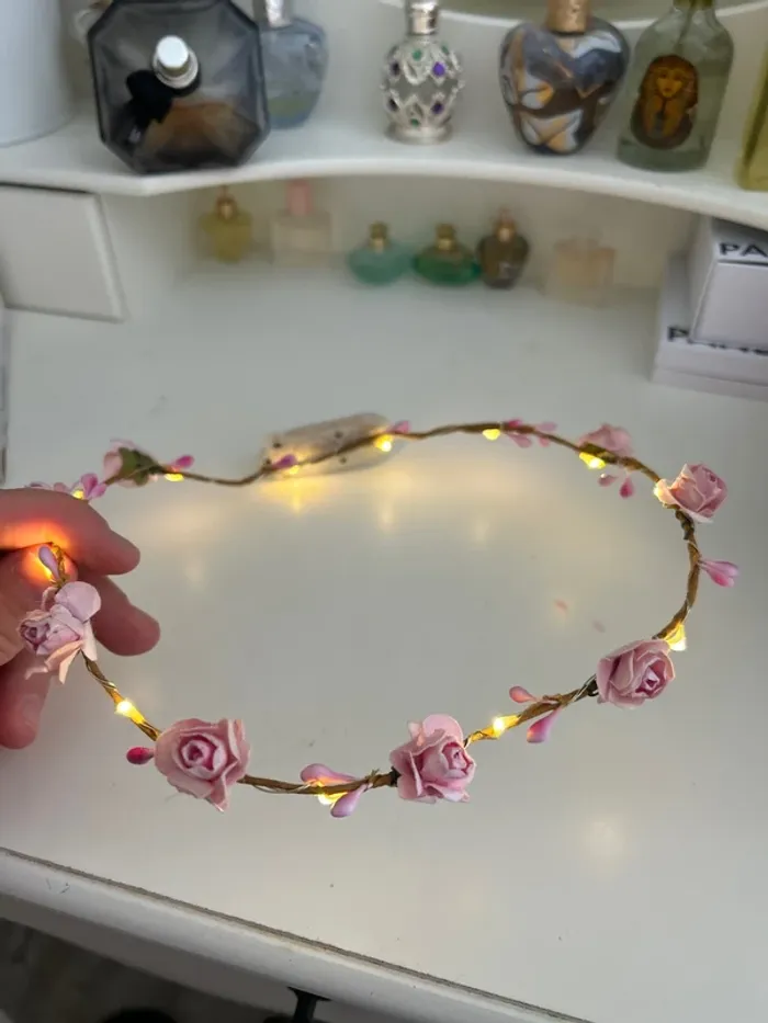 Couronne de fleurs lumineuses - photo numéro 2