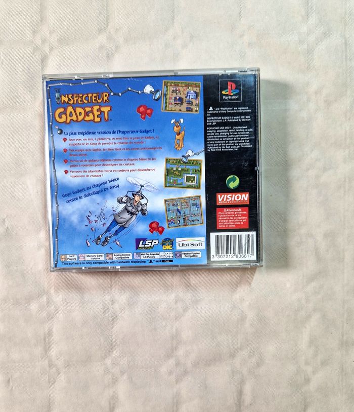 Jeux ps1 , inspecteur gadget , panique dans le laboratoire  , version PAL,  Fr , complet - photo numéro 2