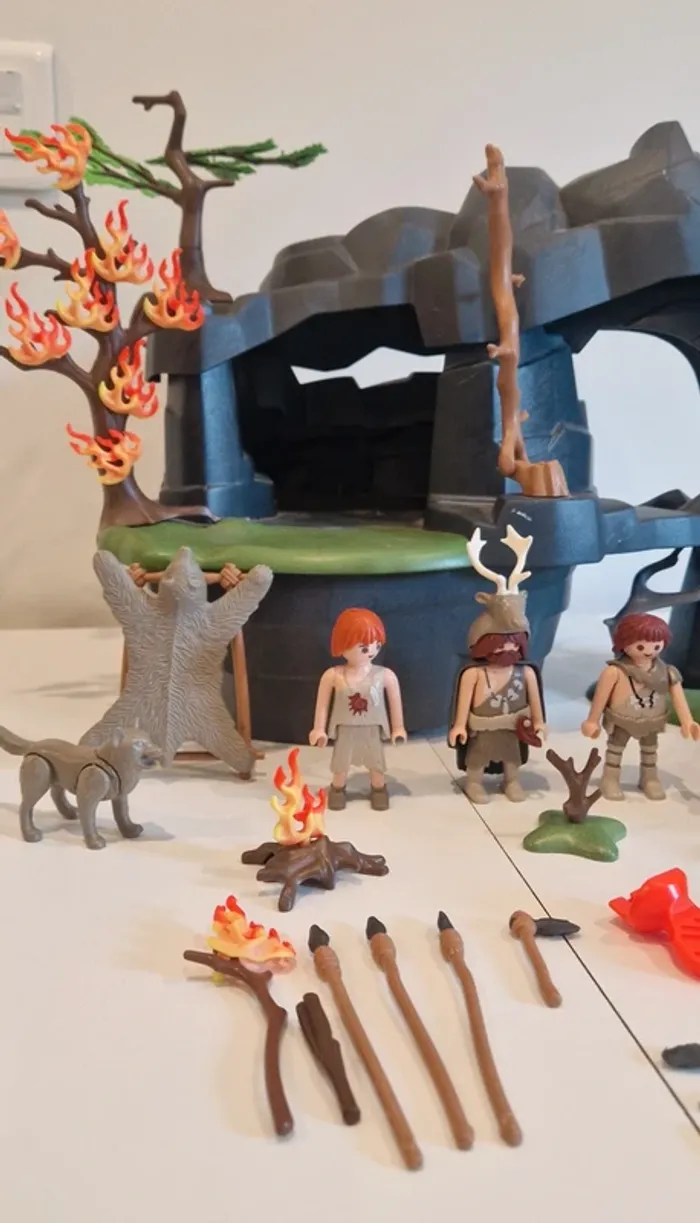 Playmobil "grotte préhistorique avec mammouth " - photo numéro 4