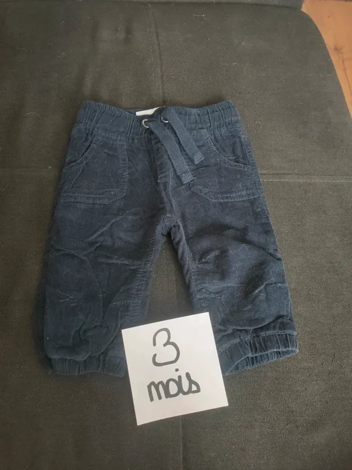 Pantalon garçon 3 mois topo mini