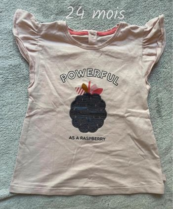 T shirt fille, 24 mois