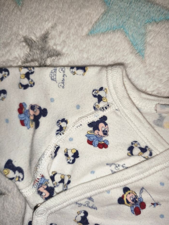 Bodie manches longues Disney blanc taille 3 mois - photo numéro 2