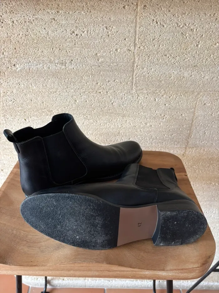 Bottines chelsea en cuir - photo numéro 2