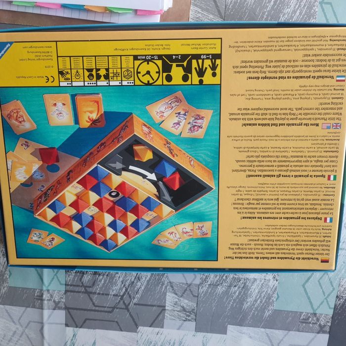 Jeux de société Ramsès junior neuf ravensburger déplacez les pyramides et retrouvez les animaux 2 a 4 joueurs des 5 ans - photo numéro 3