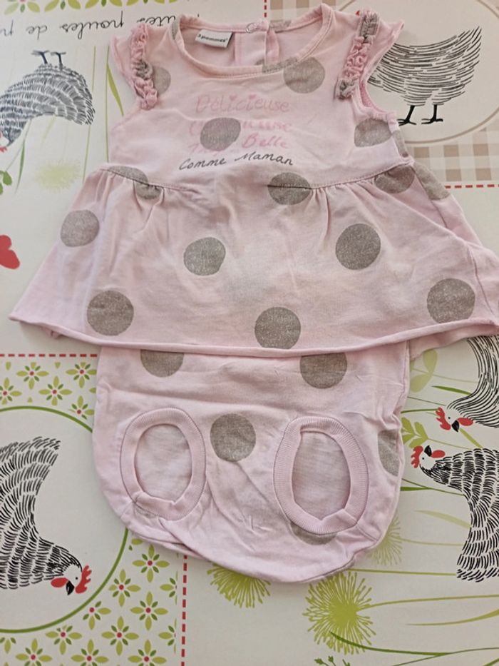 Ensemble été 3 pommes taille 3 mois - photo numéro 3