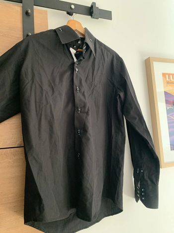 Chemise noire homme L Marc Belli