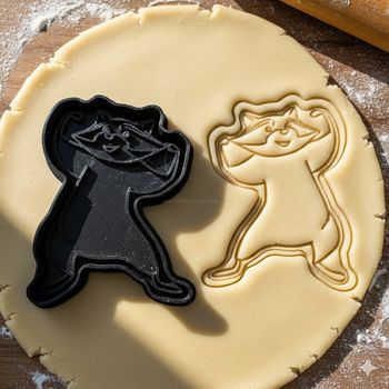 Emporte-pièce raton laveur pour biscuits et pâtisseries créatives