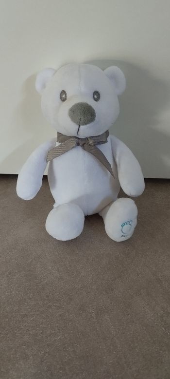 Peluche ours blanc eau my BB