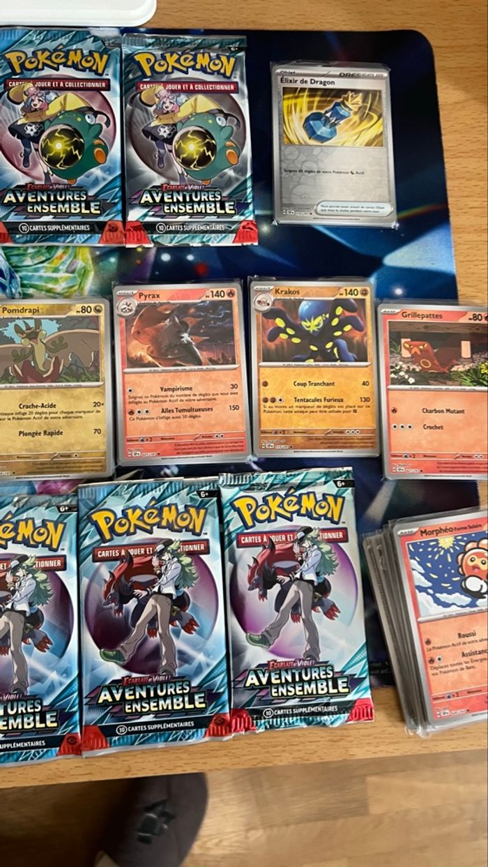 Lot de booster Pokémon ouvert ev9 - photo numéro 2