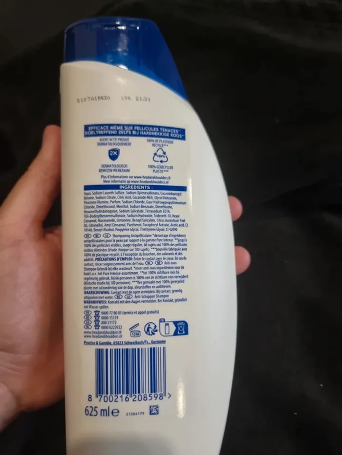 Shampoing head&shoulders citrus fresh 625 ml - photo numéro 3