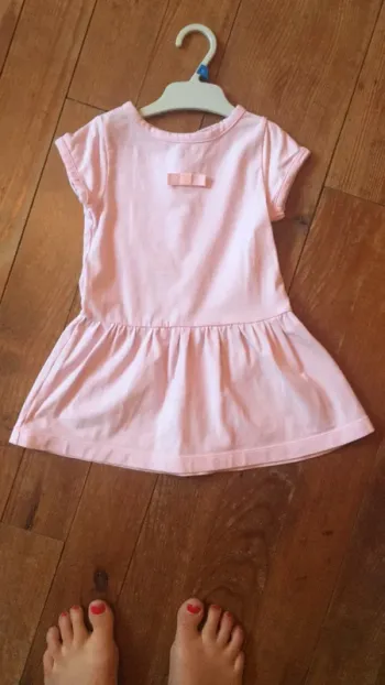 Robe jacadi rose pâle
