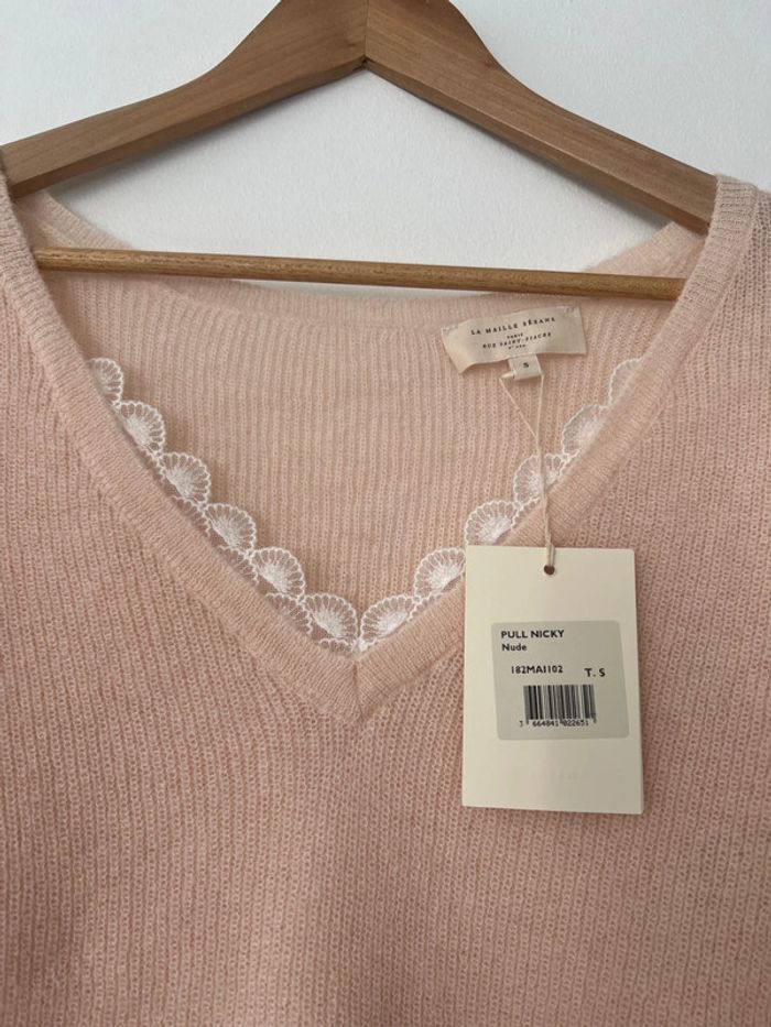 Sezane pull Nicky nude taille S - photo numéro 2