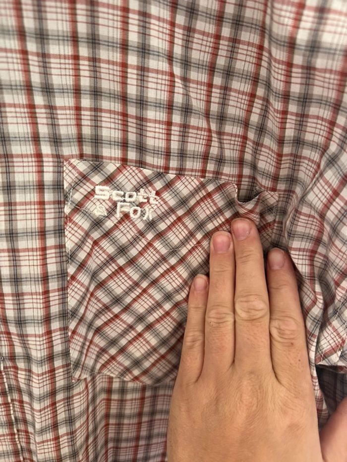 Chemise manche longue à carreaux scott & fox taille xl - photo numéro 2