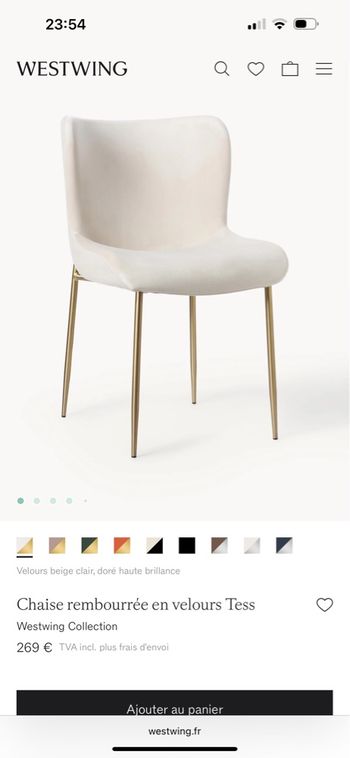 Chaises tess westwing