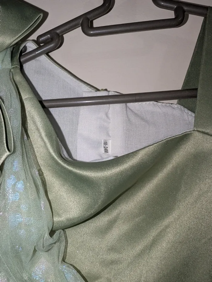 Robe de cérémonie 18-24 mois vert - photo numéro 6