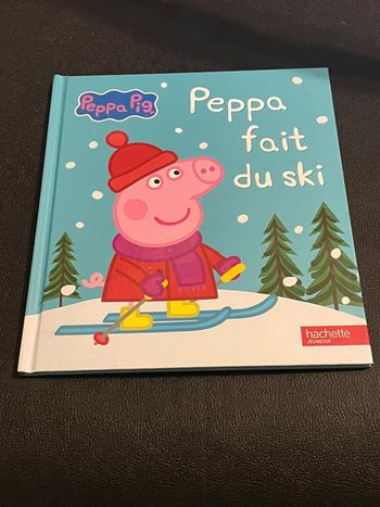 Livre Peppa pig fait du ski