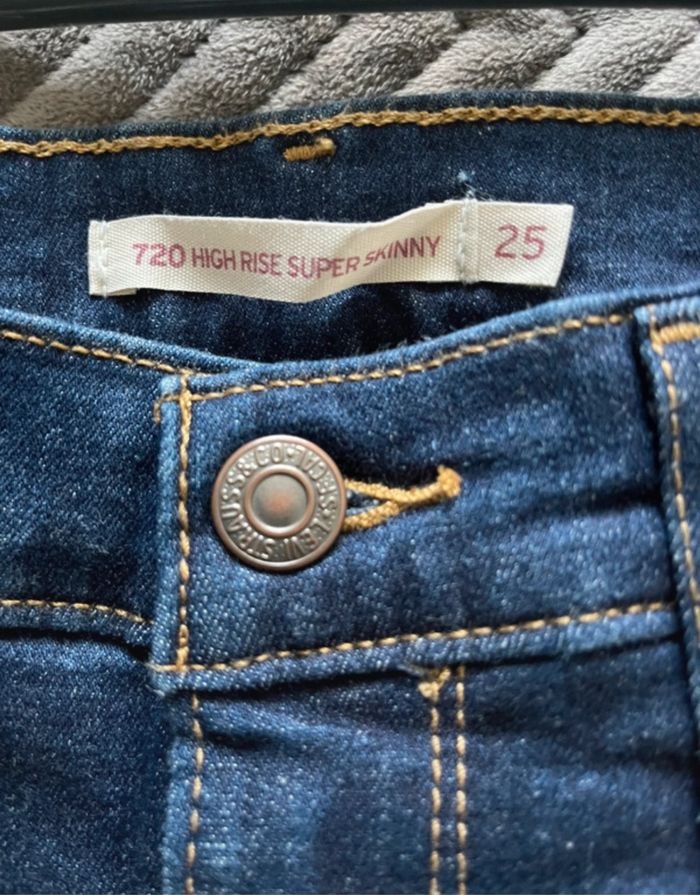 Jeans 720 high ride super skinny, taille 25, levi's - photo numéro 5