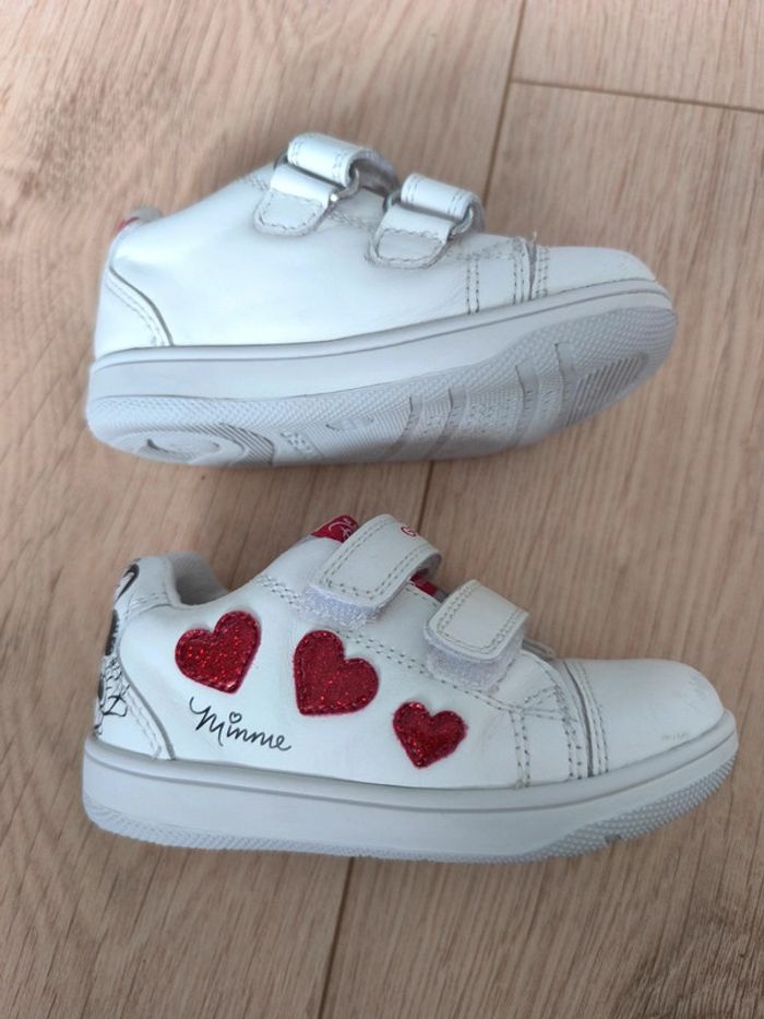 Basket fille Mickey et Minnie et coeurs brillants Geox - Taille 22 - photo numéro 3