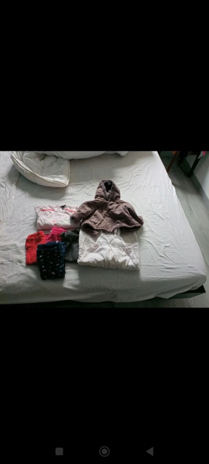 Lot de vêtements filles 9 mois automne hiver