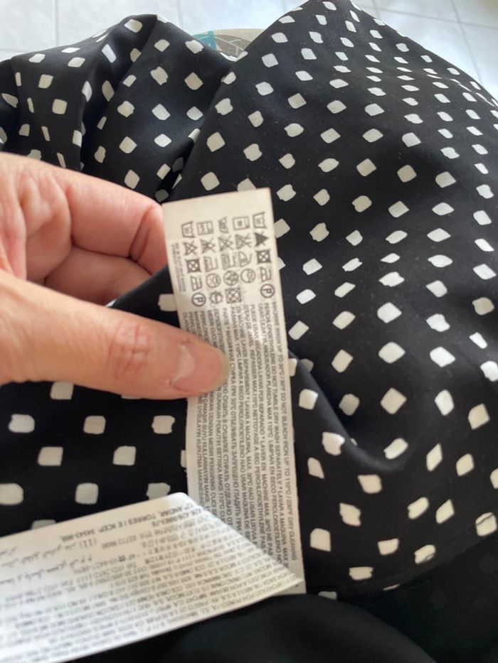 Jolie robe noir à pois blanc MNG taille L - photo numéro 7