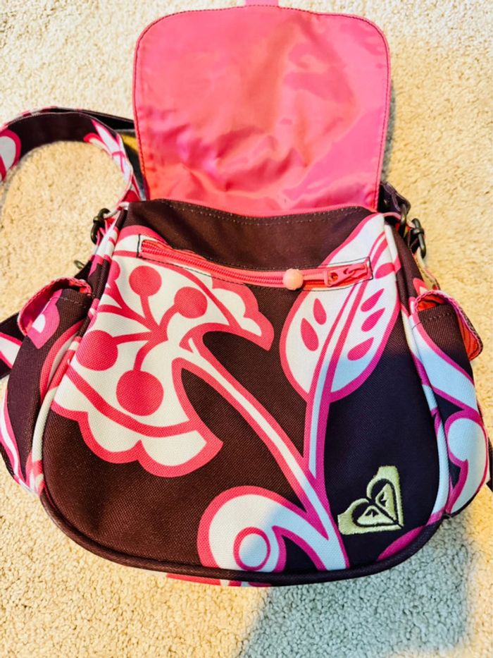 Sacoche ROXY rose et marron - photo numéro 3