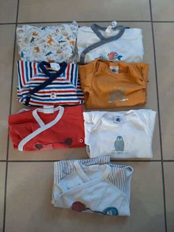 Lot de 7 bodys garçon 3 mois