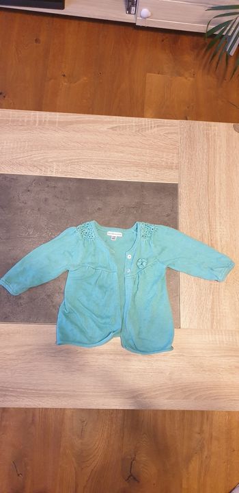 Gilet bleu ciel Verbaudet