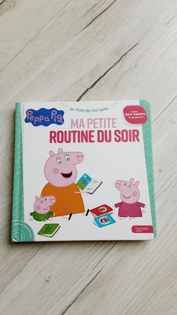 Livre enfant Peppa pig avec des volets à soulever Ma petite routine du soir