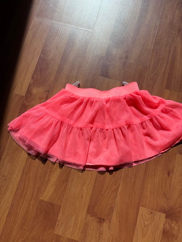 Jupe à volants rose fluo 80cm - photo numéro 5