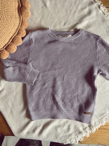 Petit pull gaufré h&m violet pastel Lila