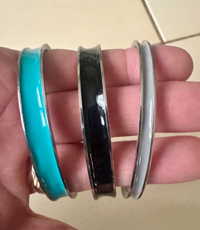 Lot de 3 bracelets jonc