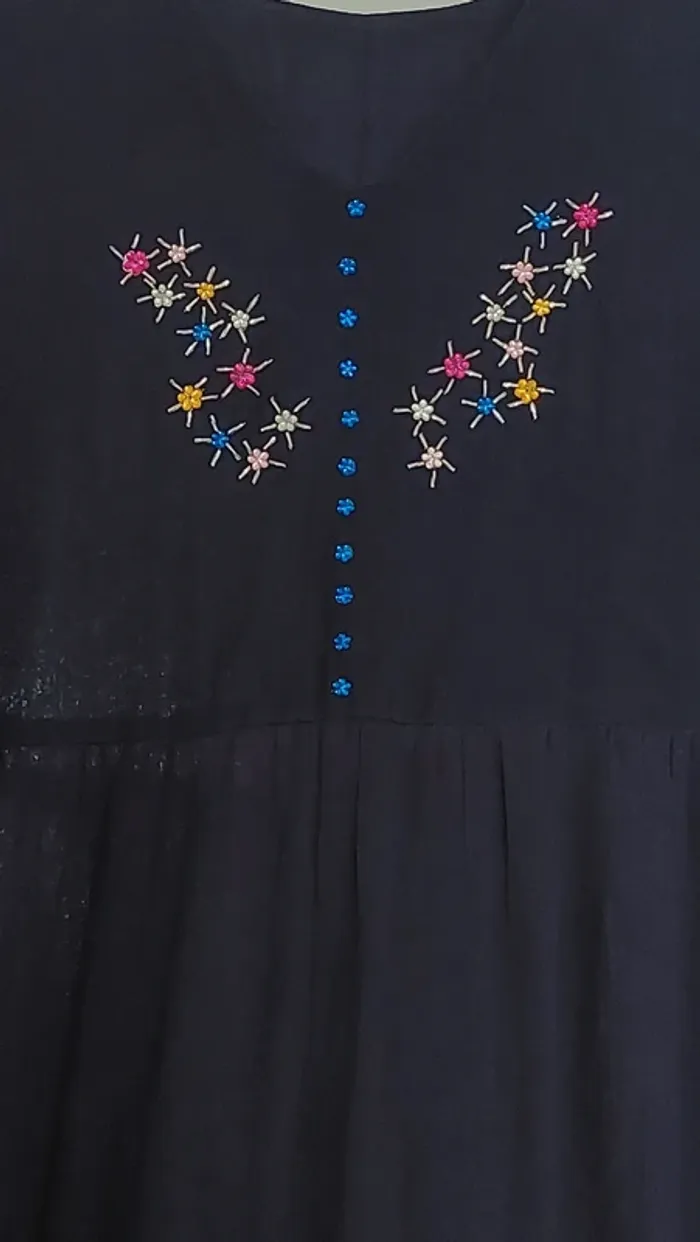 Robe longue violette d'été - photo numéro 2