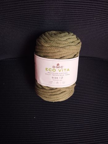 * 1 pelote vert foncé Eco Vita 12 par DMC