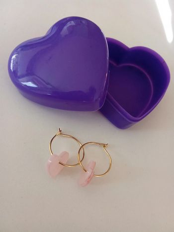 Boucles + étui coeur - Neuf