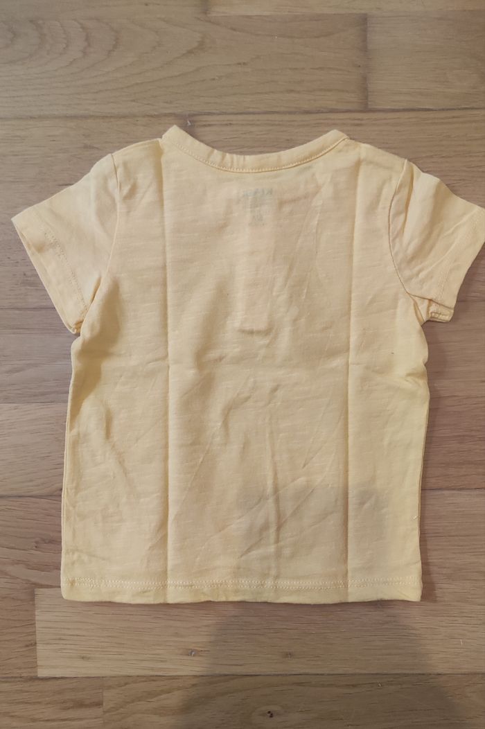 Tee shirt MC 6 mois jaune - photo numéro 2