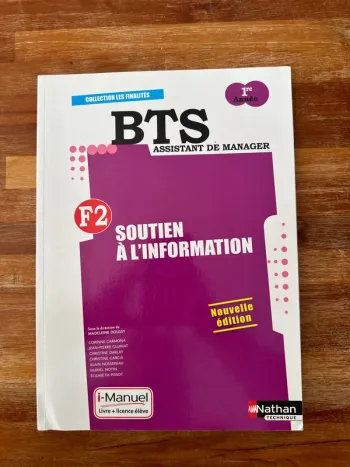 Livre bts assistante de manager première année