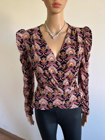 Blouse imprimée à manches longues Morgan taille XS jamais portée
