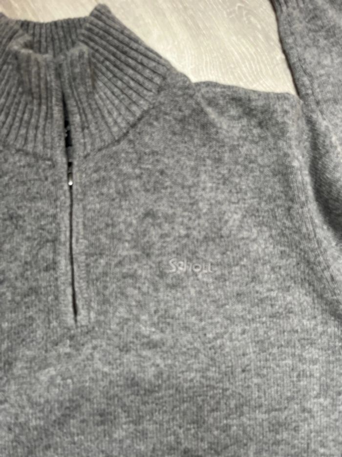 Pull homme gris chiné - photo numéro 2