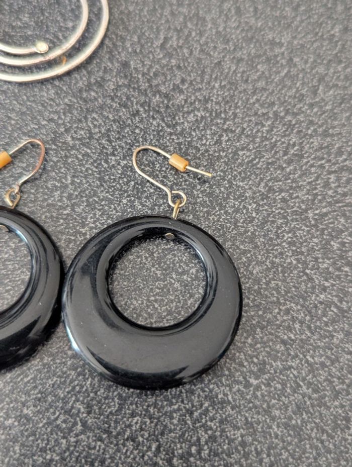 3 paires de boucles d'oreilles fantaisie - photo numéro 2