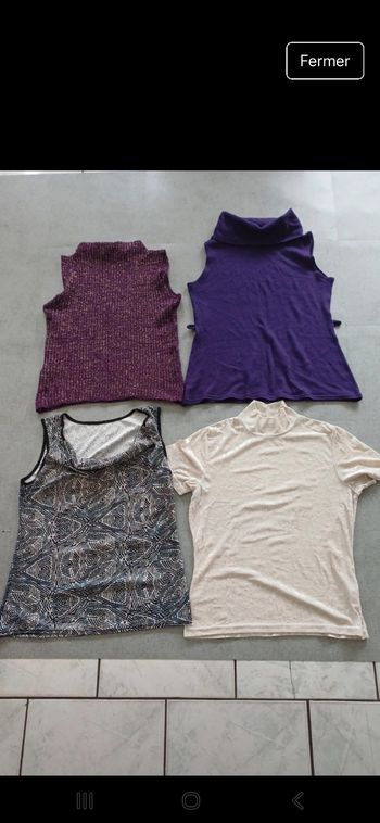 Lot 4 hauts femme