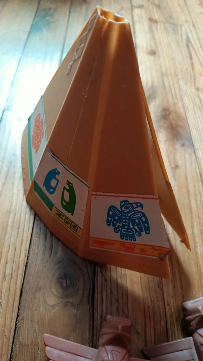 Playmobil indiens totem tipi vintage - photo numéro 3