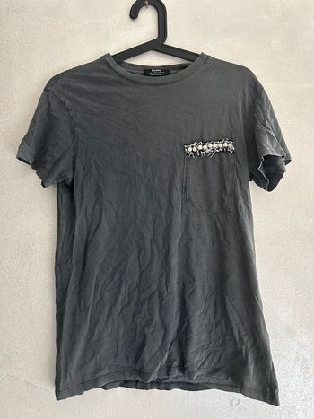 Tee shirt gris Bershka