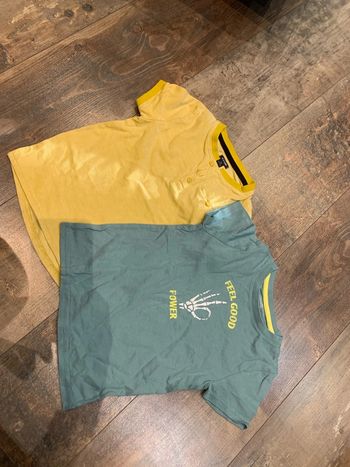 Lot tee-shirts vert/ jaune